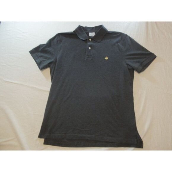 Brooks Brothers Polo Men Sz XL 1818‎ Gray Short Sleeve Preppy Slim Fit - Picture 1 of 8